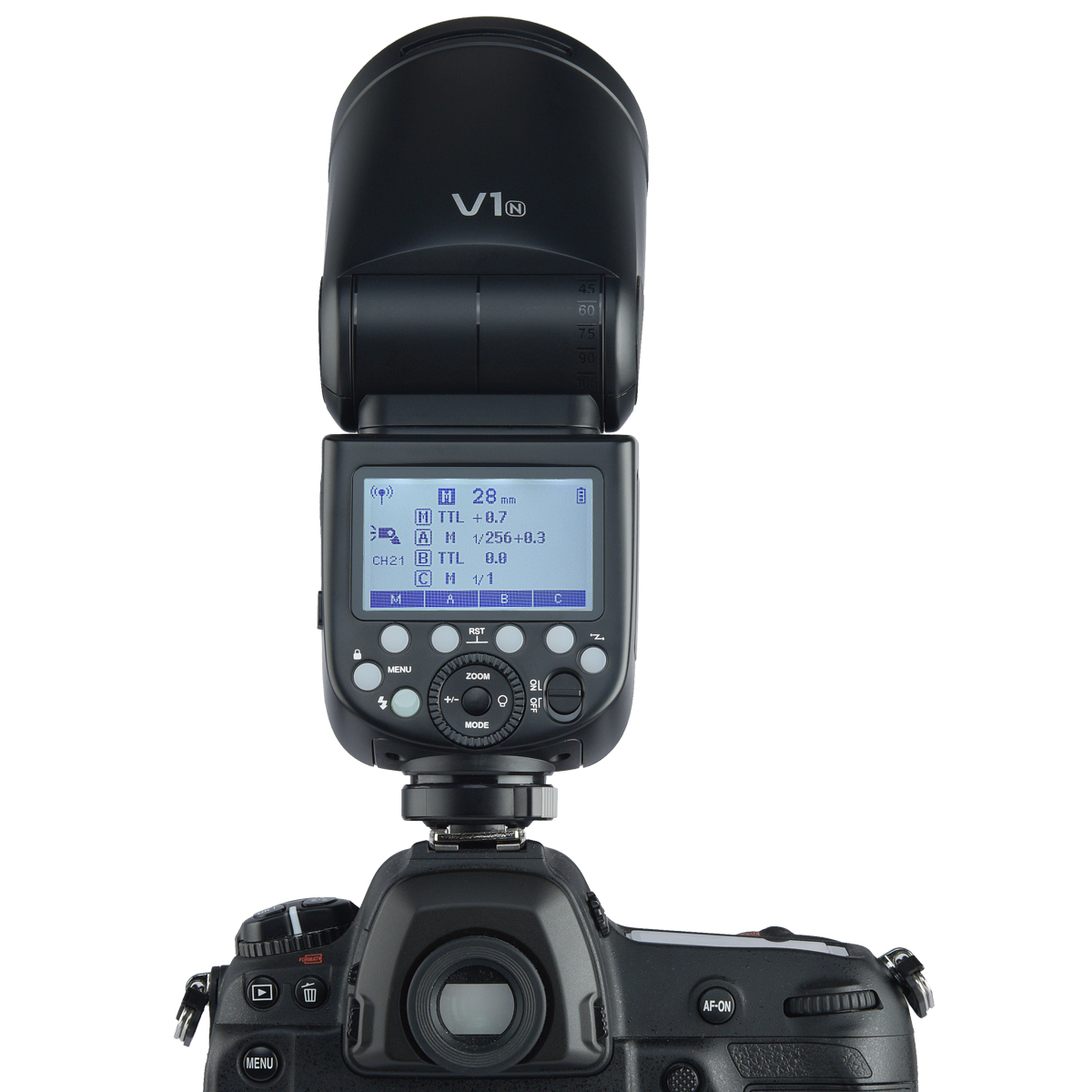 Вспышка накамерная Godox Ving V1N TTL с круглой головкой для Nikon