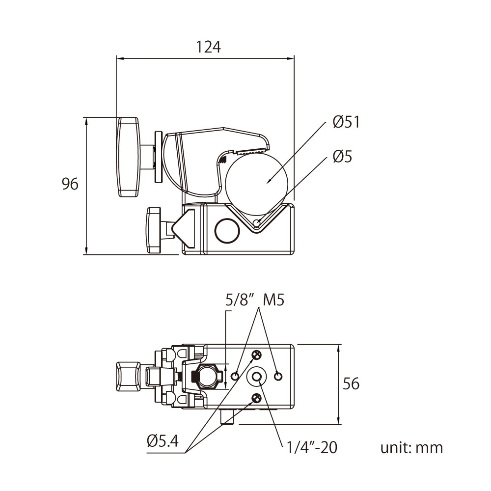 Зажим KUPO KCP-700B SUPER CONVI CLAMP BLACK W/ KCP-7SDL SADDLE