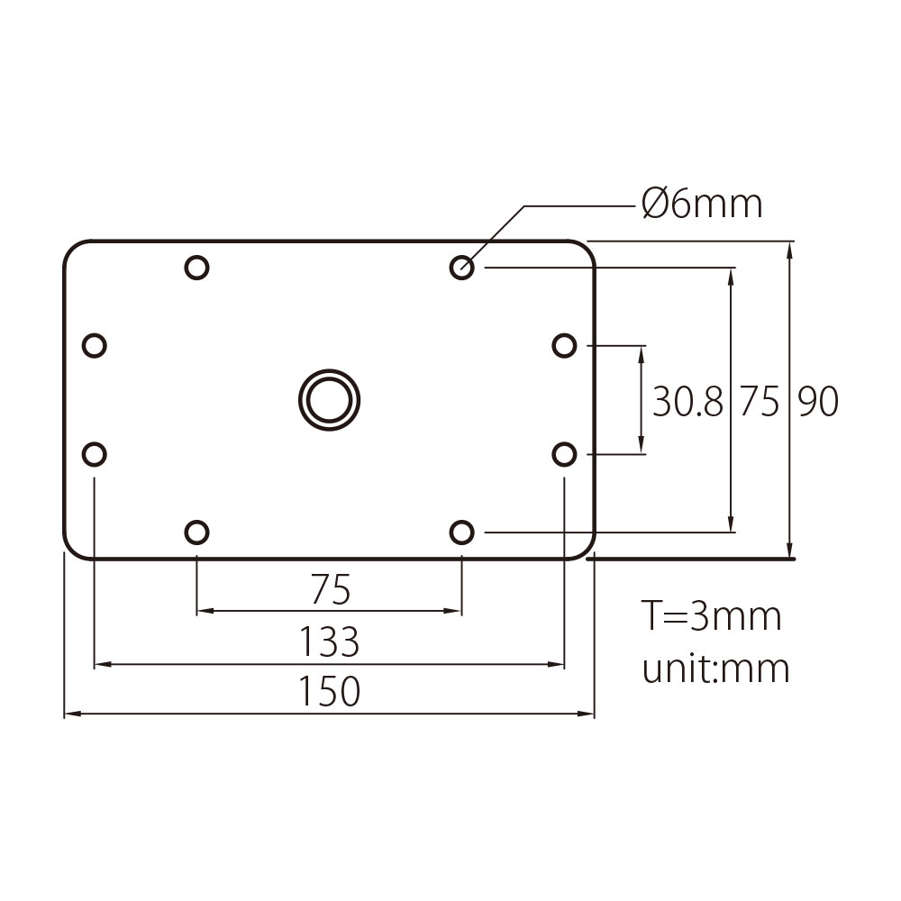 Кронштейн KUPO KS-043 RIGHT ANGLE BABY WALL PLATE