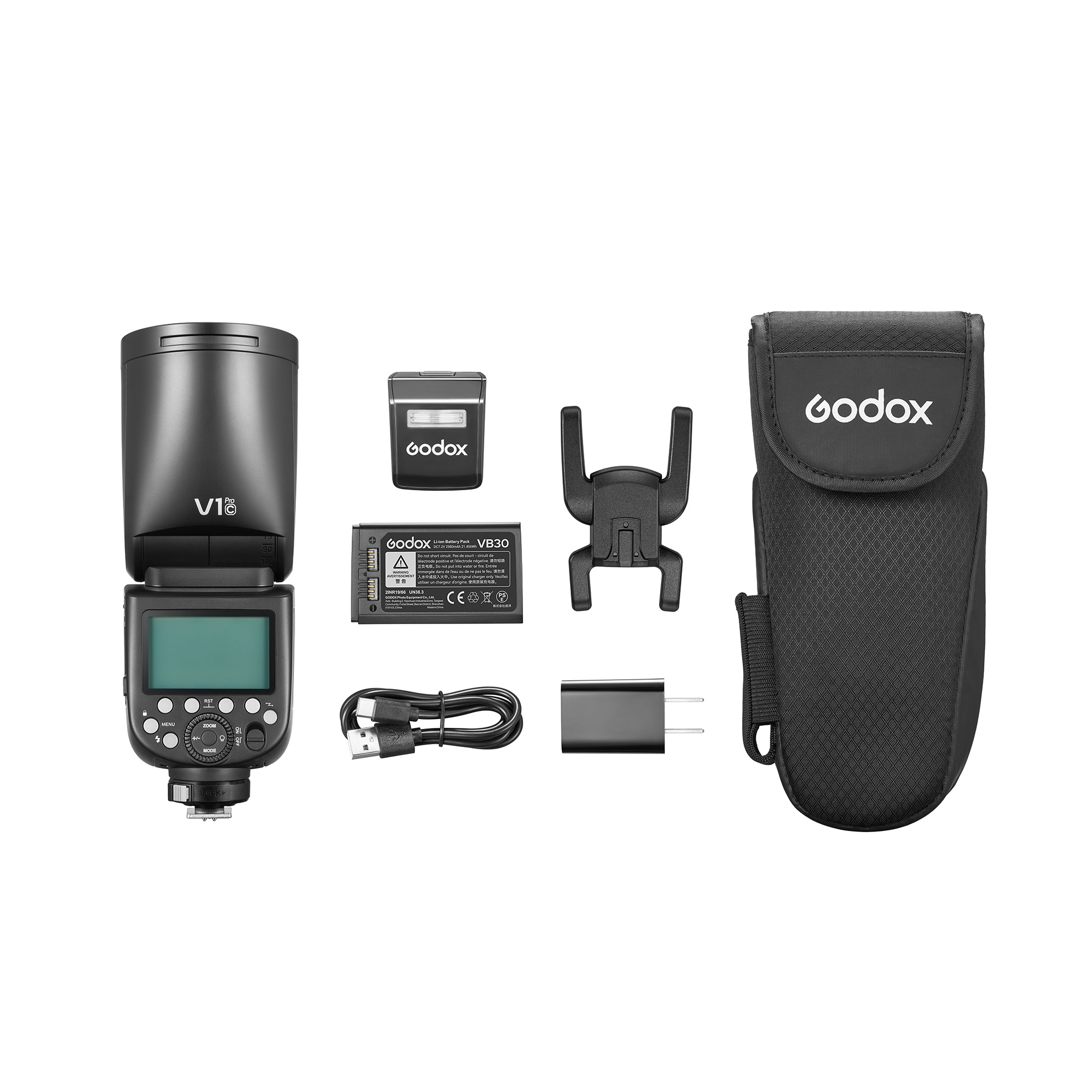 Вспышка накамерная Godox V1Pro C TTL для Canon