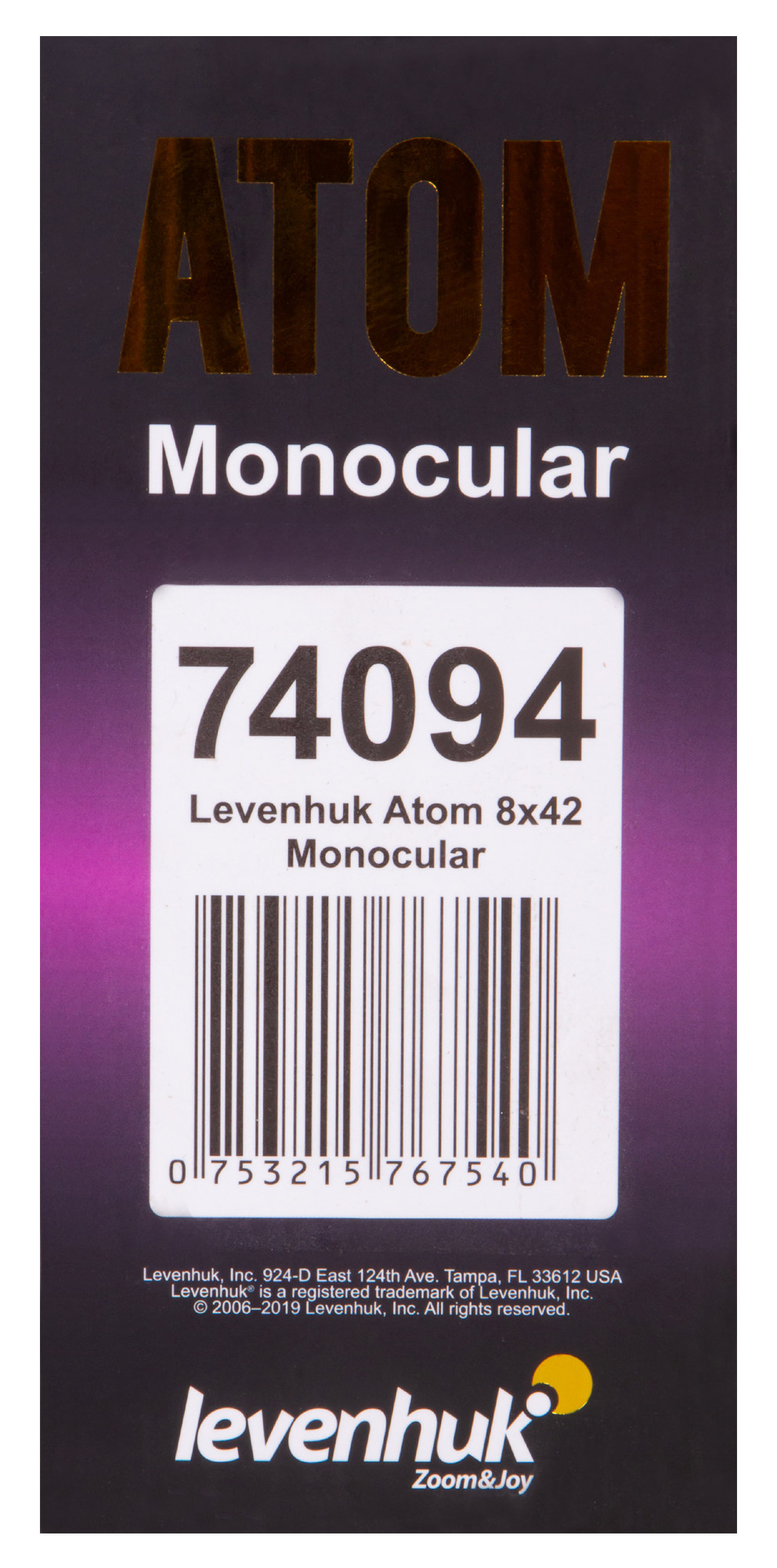 Монокуляр Levenhuk Atom 8x42