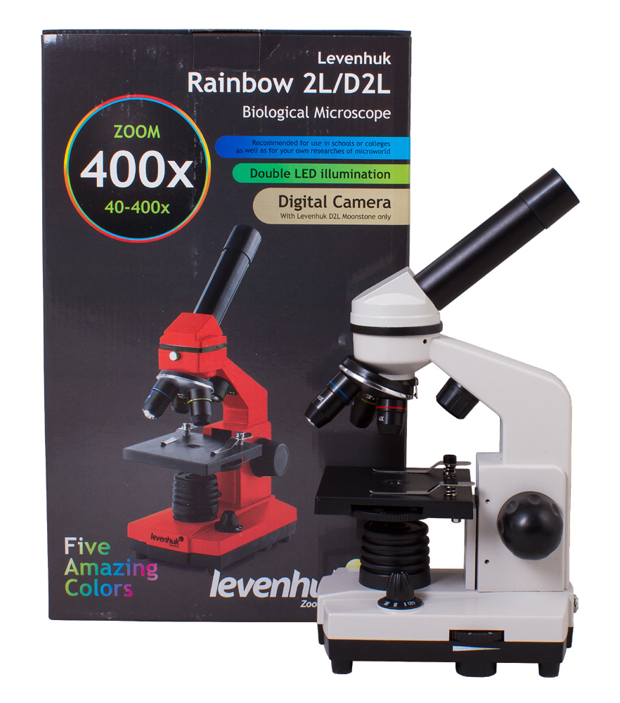 Микроскоп Levenhuk Rainbow 2L MoonstoneЛунный камень