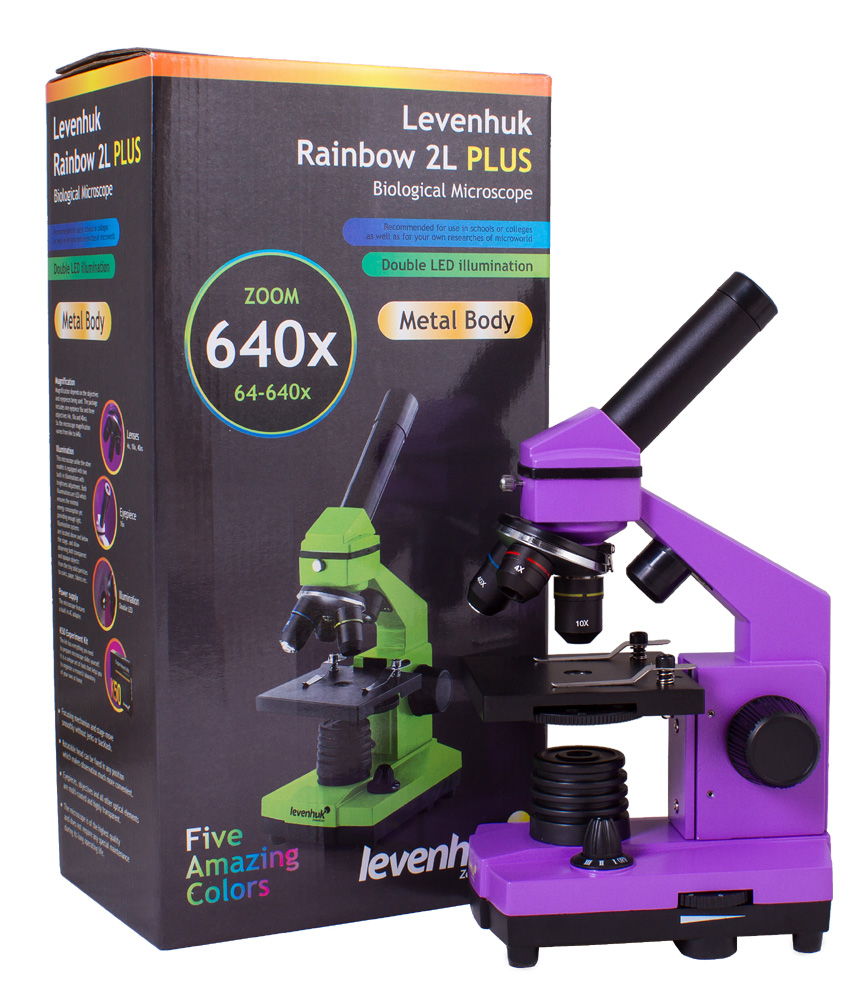 Микроскоп Levenhuk Rainbow 2L PLUS AmethystАметист