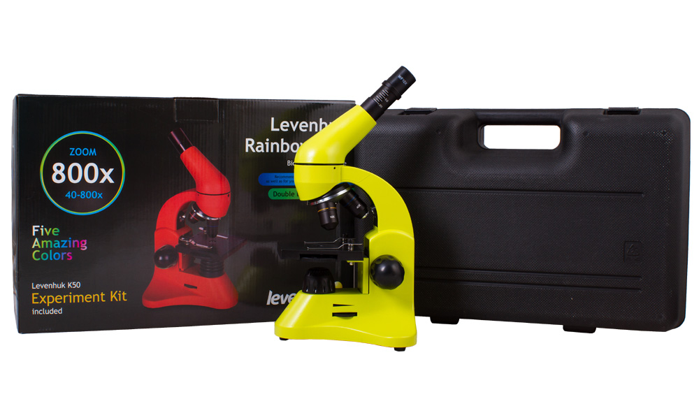 Микроскоп Levenhuk Rainbow 50L LimeЛайм