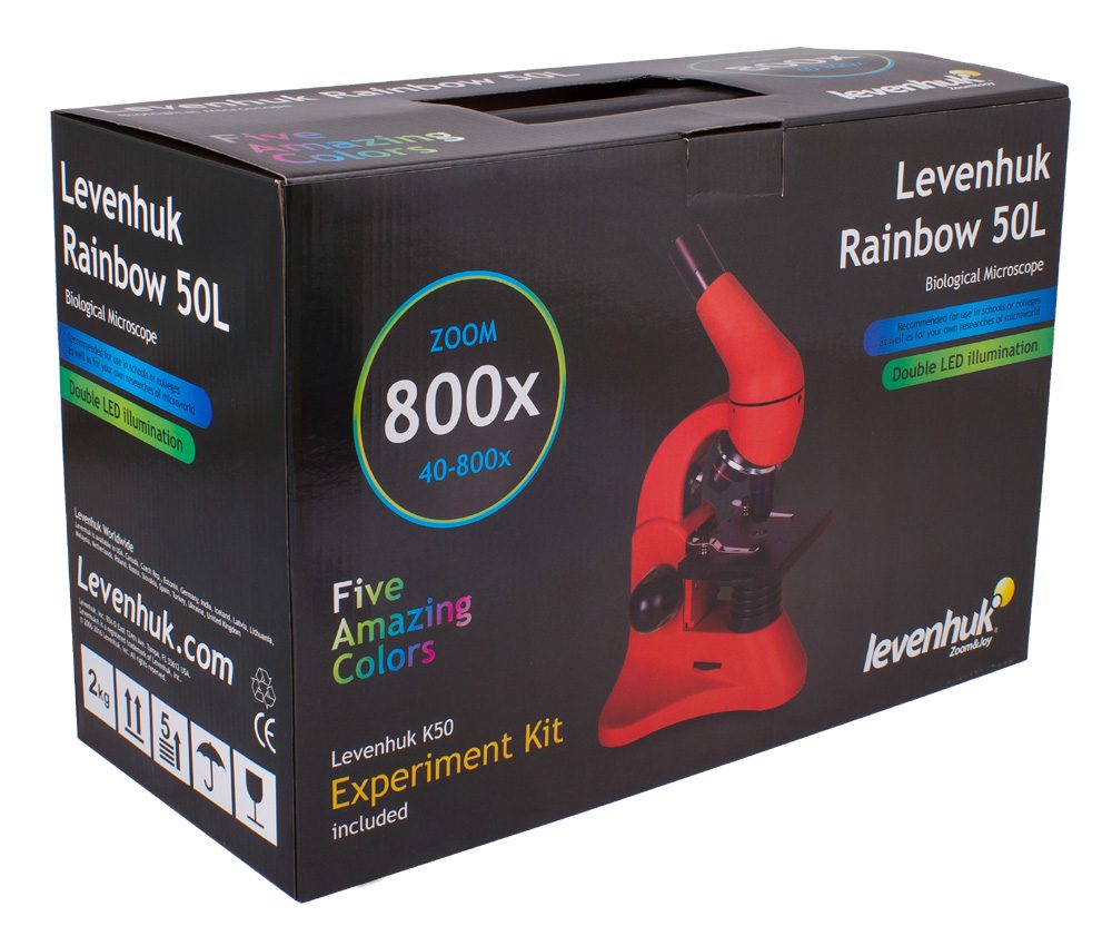 Микроскоп Levenhuk Rainbow 50L LimeЛайм