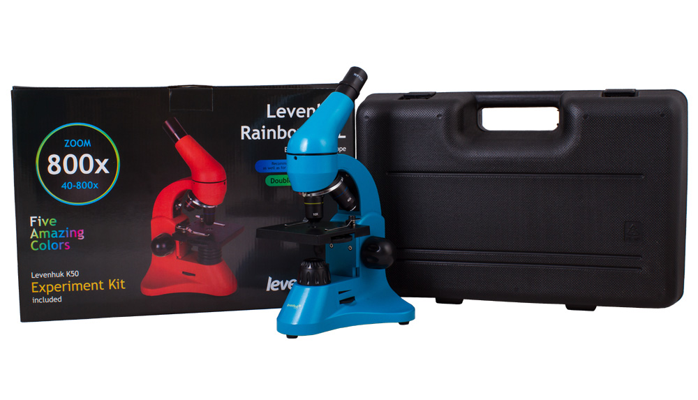 Микроскоп Levenhuk Rainbow 50L AzureЛазурь