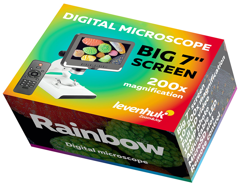 Микроскоп цифровой Levenhuk Rainbow DM700 LCD