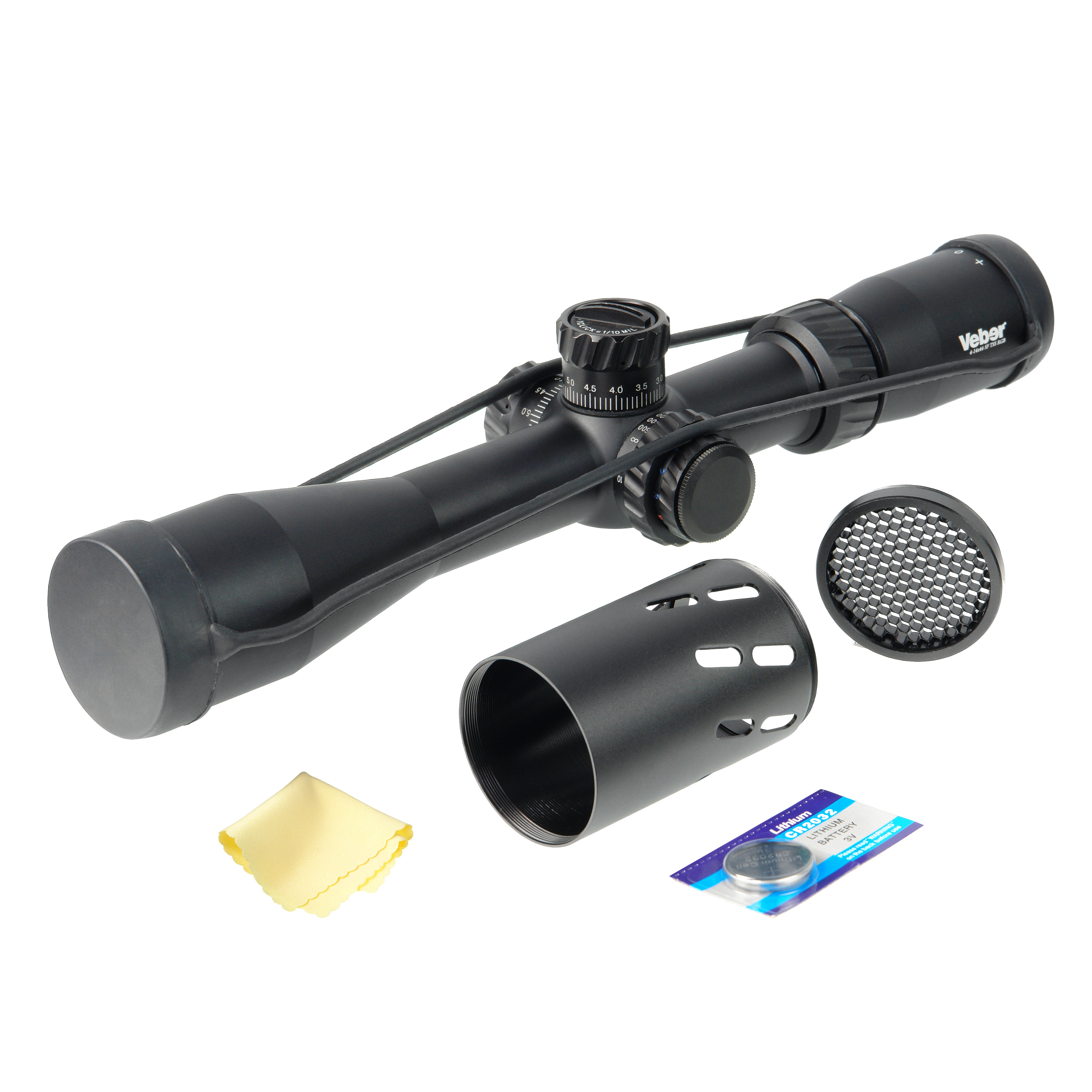 Прицел оптический Veber Black Russian 4-14x44 SF TSS RGB Прицел оптический Veber Black Russian 4-14x44 SF TSS RGB