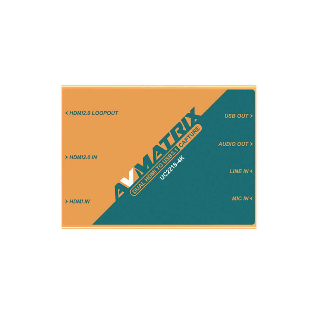 Устройство видеозахвата AVMATRIX UC2218-4K HDMI USB Устройство видеозахвата AVMATRIX UC2218-4K HDMI USB