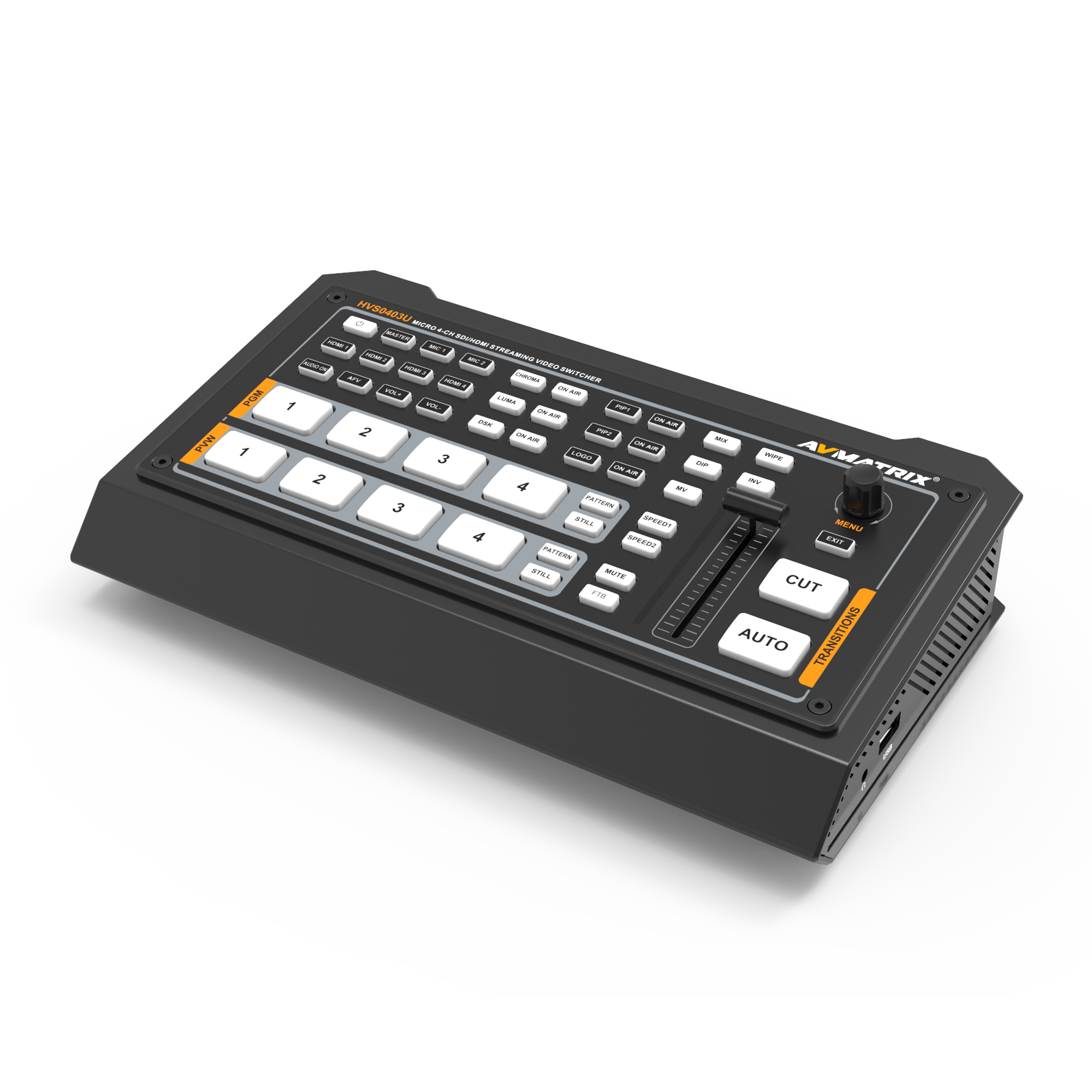 Видеомикшер AVMATRIX HVS0403U компактный 4CH SDI/HDMI USB Видеомикшер AVMATRIX HVS0403U компактный 4CH SDI/HDMI USB