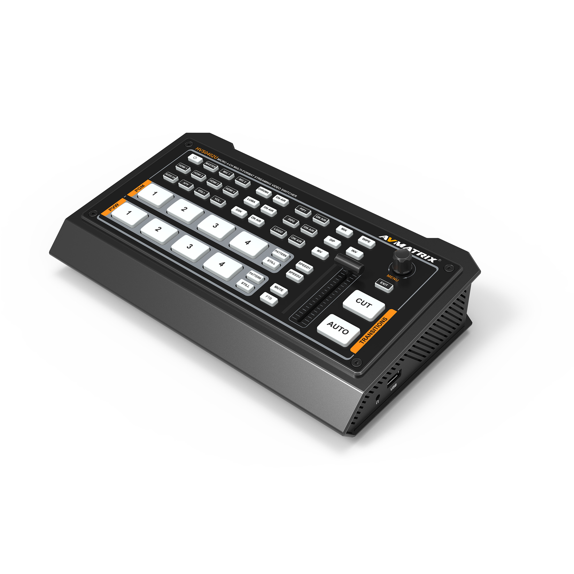 Видеомикшер AVMATRIX HVS0402U компактный 4CH HDMI USB Видеомикшер AVMATRIX HVS0402U компактный 4CH HDMI USB