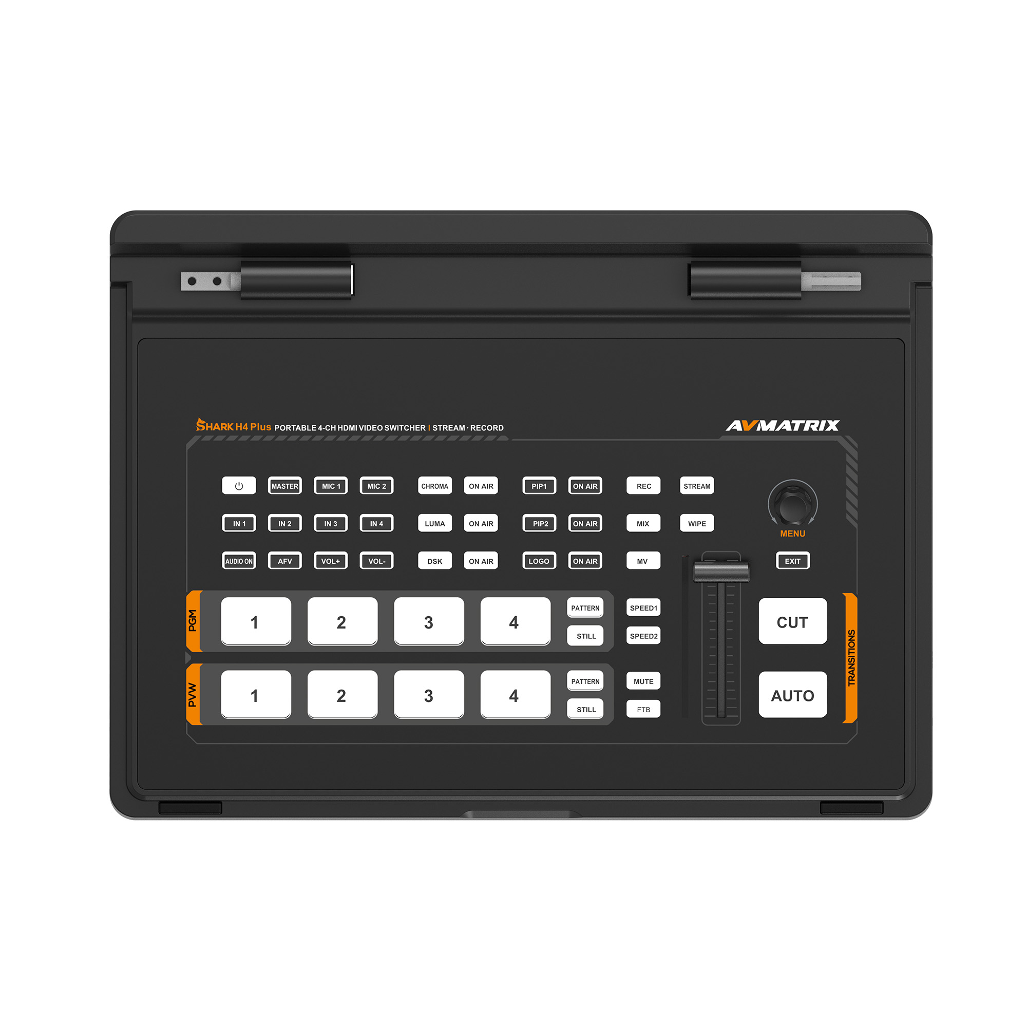 Видеомикшер-стример AVMATRIX Shark H4 PLUS портативный 4CH HDMI USB LAN Видеомикшер-стример AVMATRIX Shark H4 PLUS портативный 4CH HDMI USB LAN