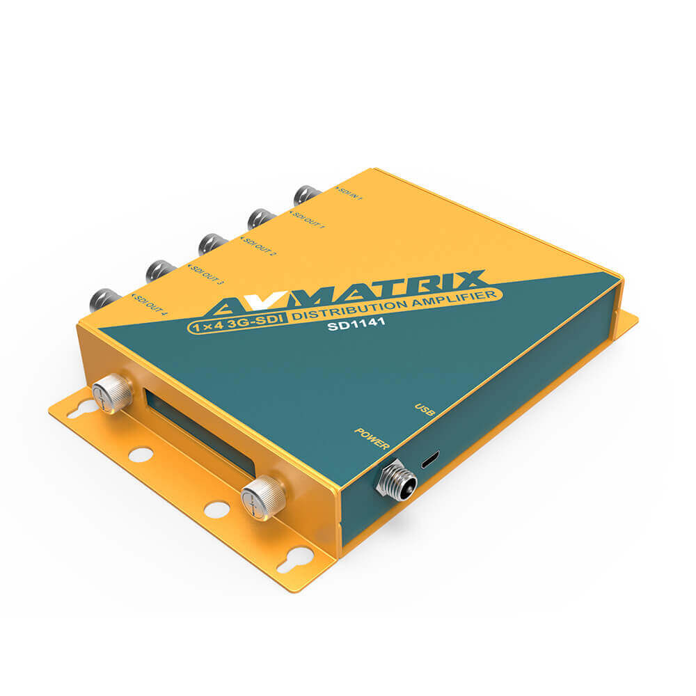 Усилитель-распределитель AVMATRIX SD1141 сигнала 3G-SDI 1х4 Усилитель-распределитель AVMATRIX SD1141 сигнала 3G-SDI 1х4