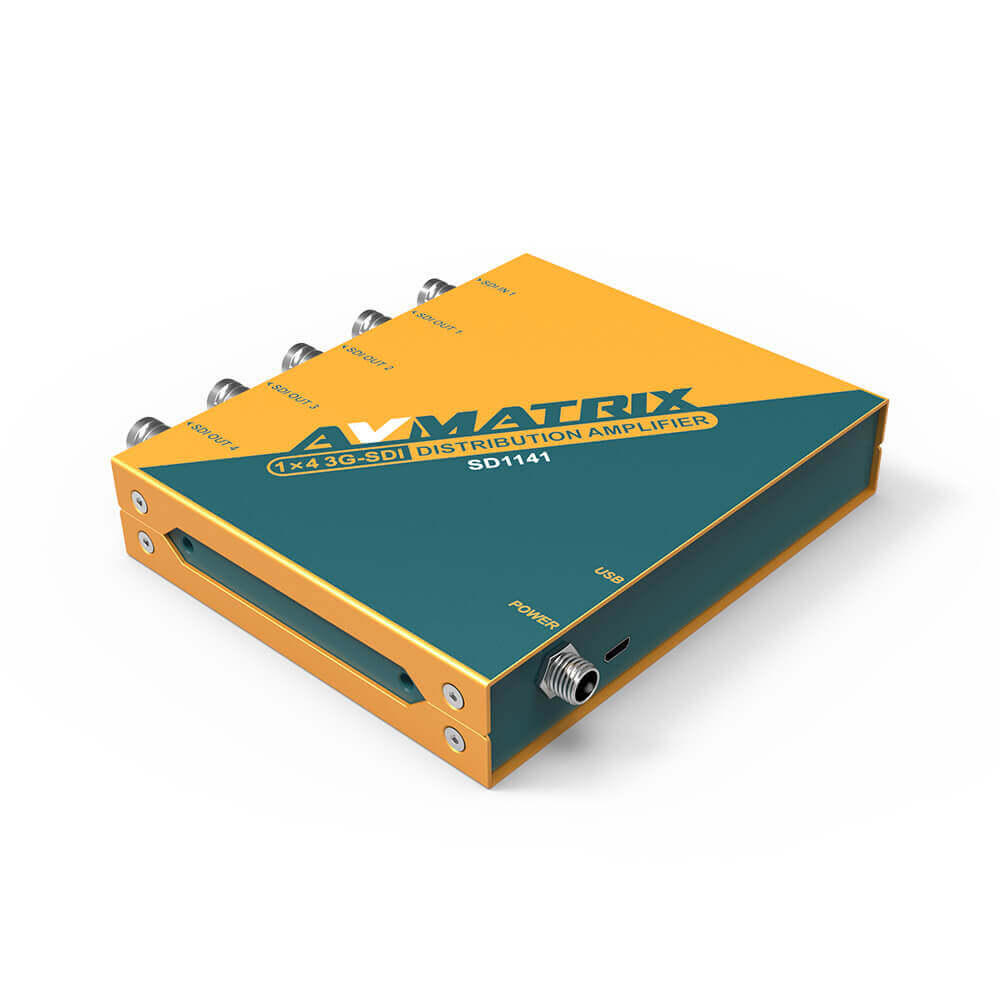 Усилитель-распределитель AVMATRIX SD1141 сигнала 3G-SDI 1х4 Усилитель-распределитель AVMATRIX SD1141 сигнала 3G-SDI 1х4
