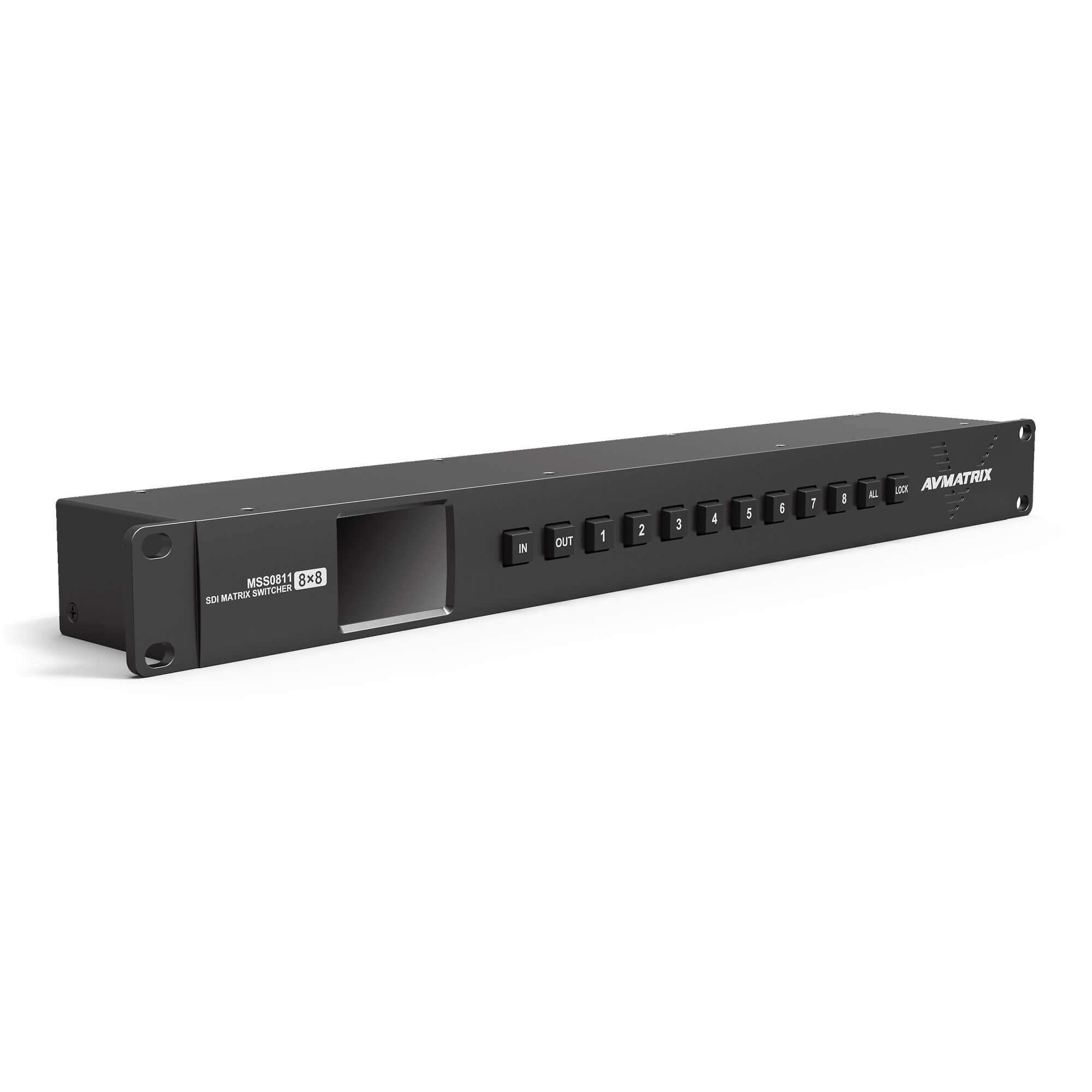 Матричный коммутатор AVMATRIX MSS0811 компактный 3G-SDI 8×8 Матричный коммутатор AVMATRIX MSS0811 компактный 3G-SDI 8×8