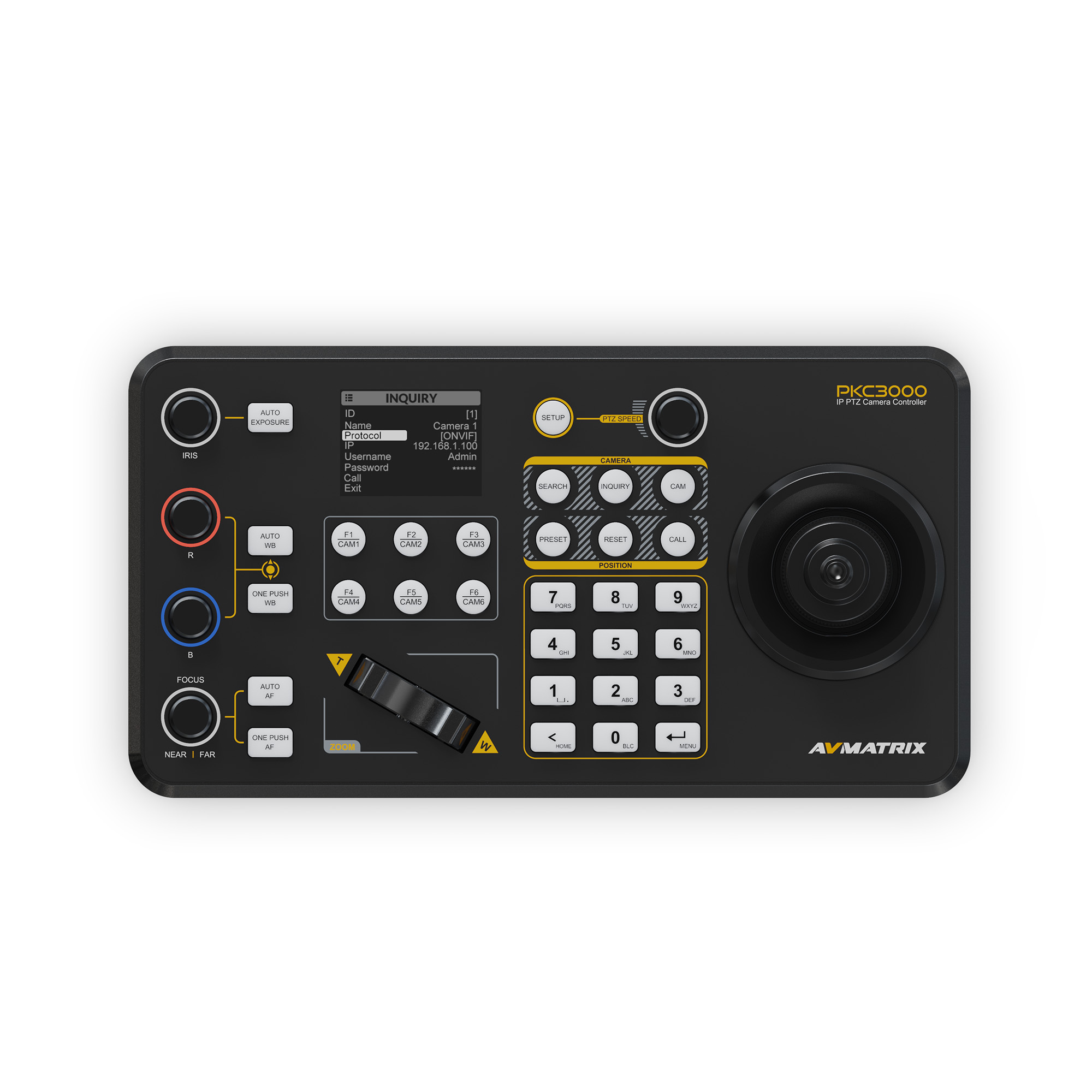 Контроллер AVMATRIX PKC3000 для управления PTZ (IP Based) Контроллер AVMATRIX PKC3000 для управления PTZ (IP Based)