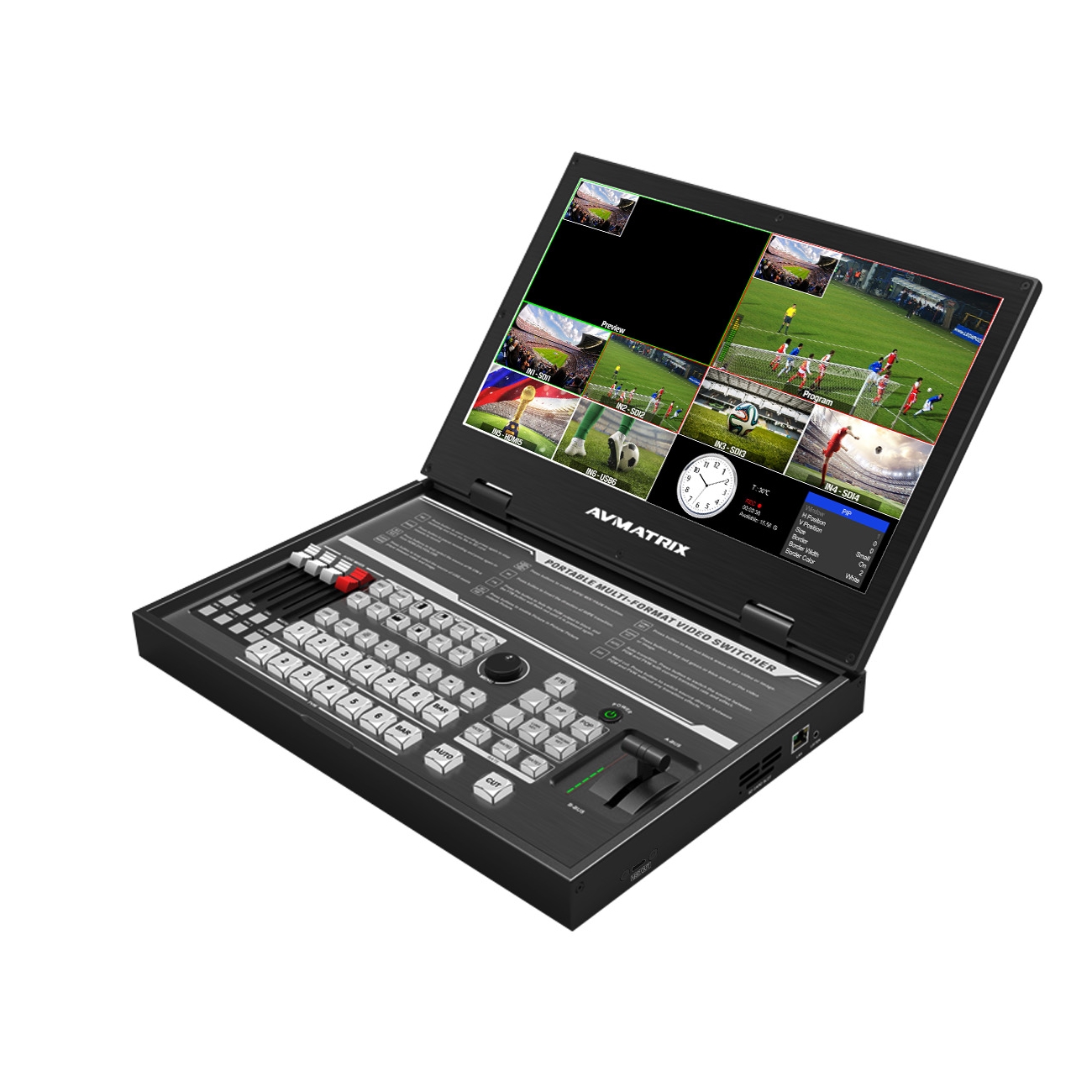 Видеомикшер AVMATRIX PVS0615U портативный 6CH SDI USB Видеомикшер AVMATRIX PVS0615U портативный 6CH SDI USB