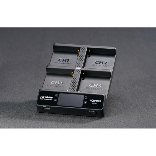 Зарядное устройство Accsoon TOPRIG BC01 4-Bay NP-F Зарядное устройство Accsoon TOPRIG BC01 4-Bay NP-F