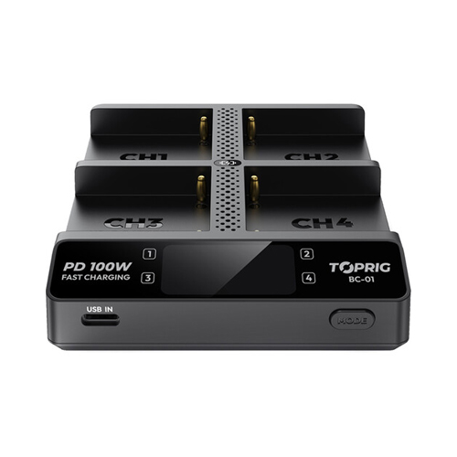 Зарядное устройство Accsoon TOPRIG BC01 4-Bay NP-F Зарядное устройство Accsoon TOPRIG BC01 4-Bay NP-F