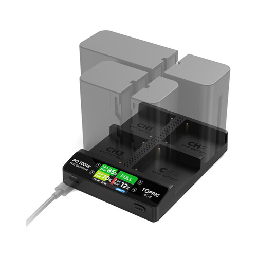 Зарядное устройство Accsoon TOPRIG BC01 4-Bay NP-F Зарядное устройство Accsoon TOPRIG BC01 4-Bay NP-F