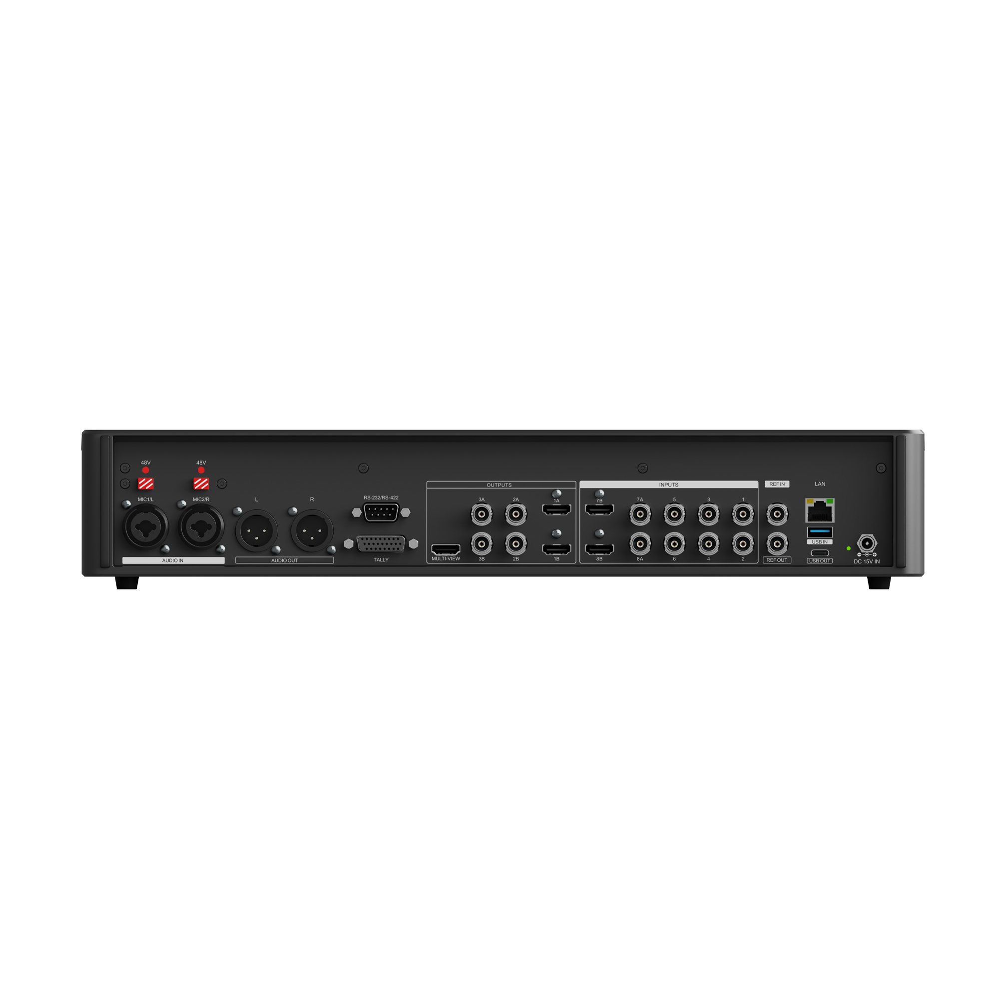 Видеомикшер-стример AVMATRIX Shark S8X PLUS-NDI портативный 8CH SDI, HDMI, USB, LAN