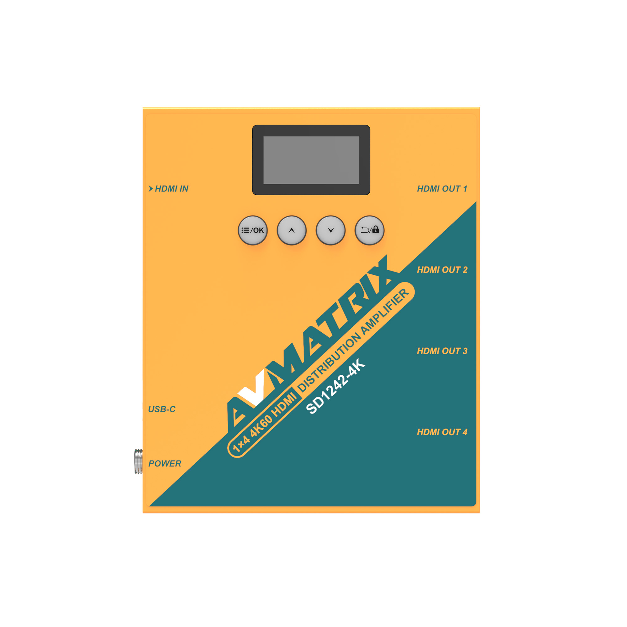 Усилитель-распределитель AVMATRIX SD1242-4K  1×4 4K60 HDMI