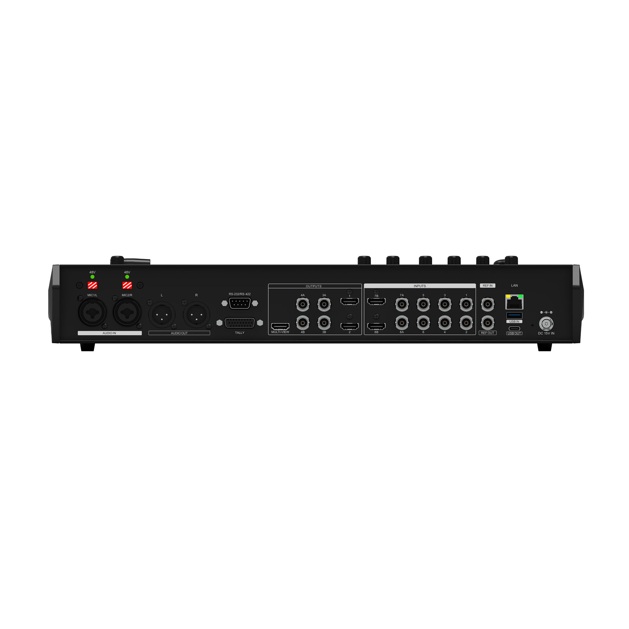 Видеомикшер-стример AVMATRIX Shark S8X компактный 8CH SDI/HDMI/USB/LAN