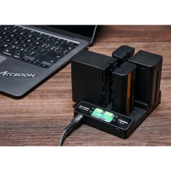 Зарядное устройство Accsoon TOPRIG BC01 4-Bay NP-F